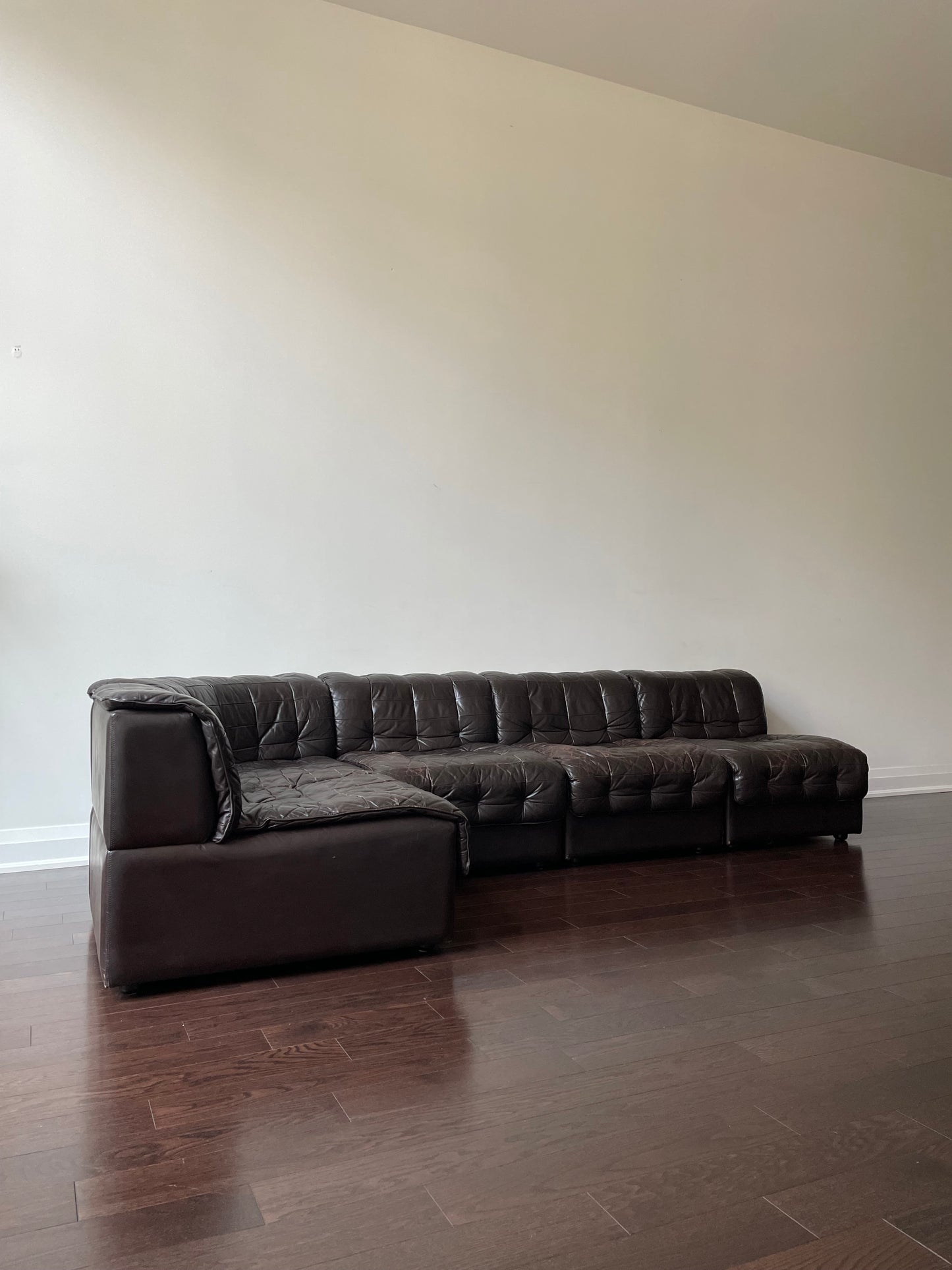 De Sede DS-11 Style Patchwork Leather Modular Sofa