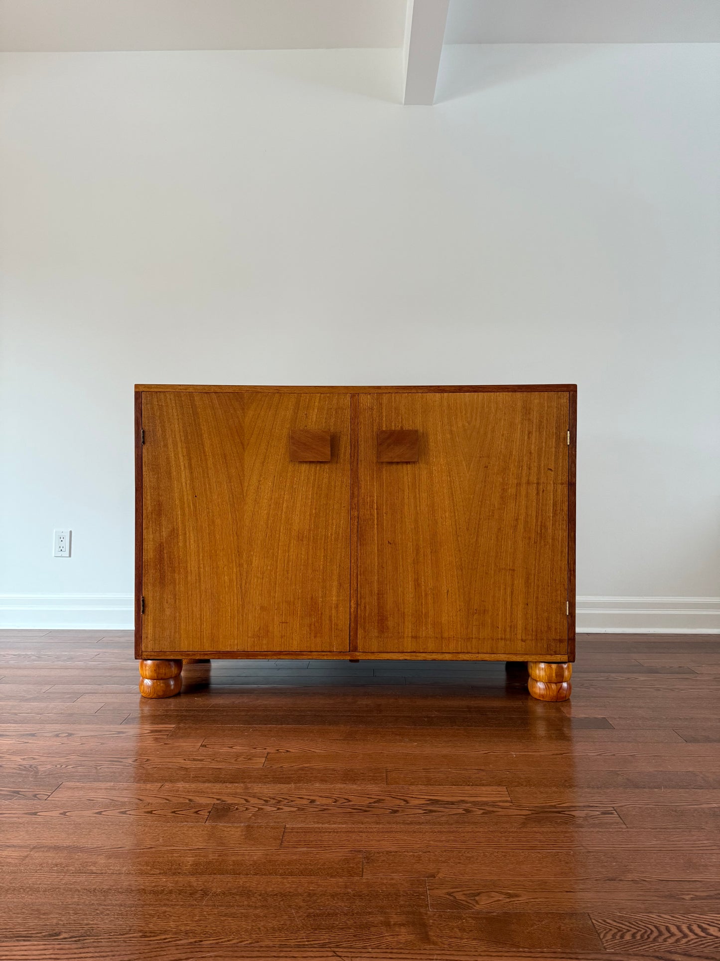 Vintage Handmade Teak & Rosewood Cabinet