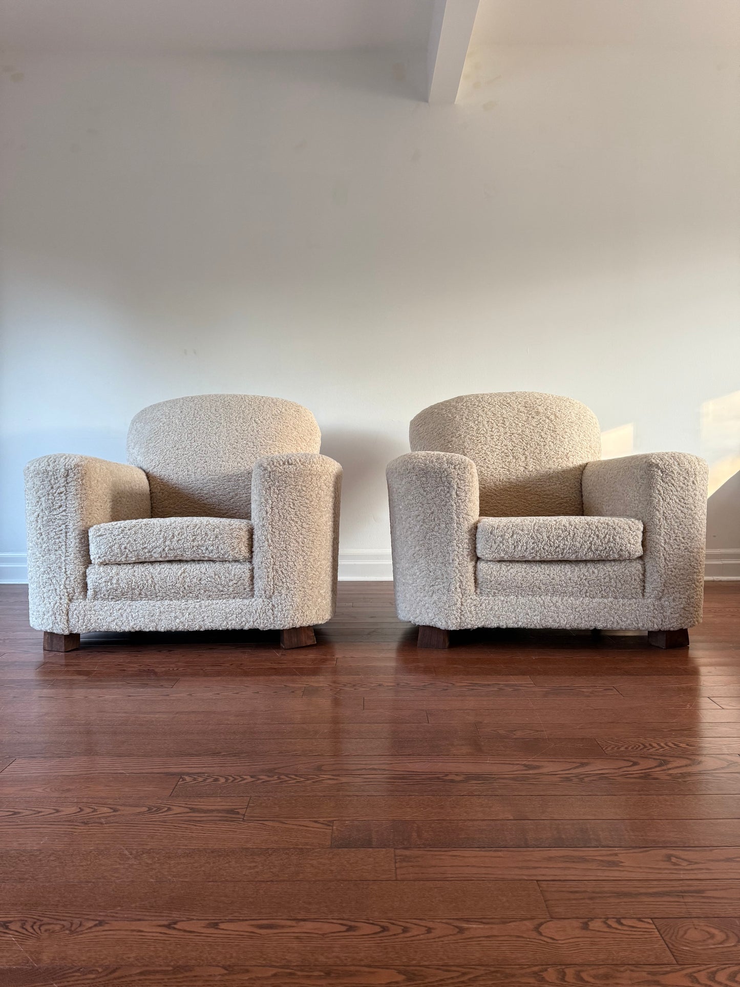 Art Deco Club Chairs, 1980s
