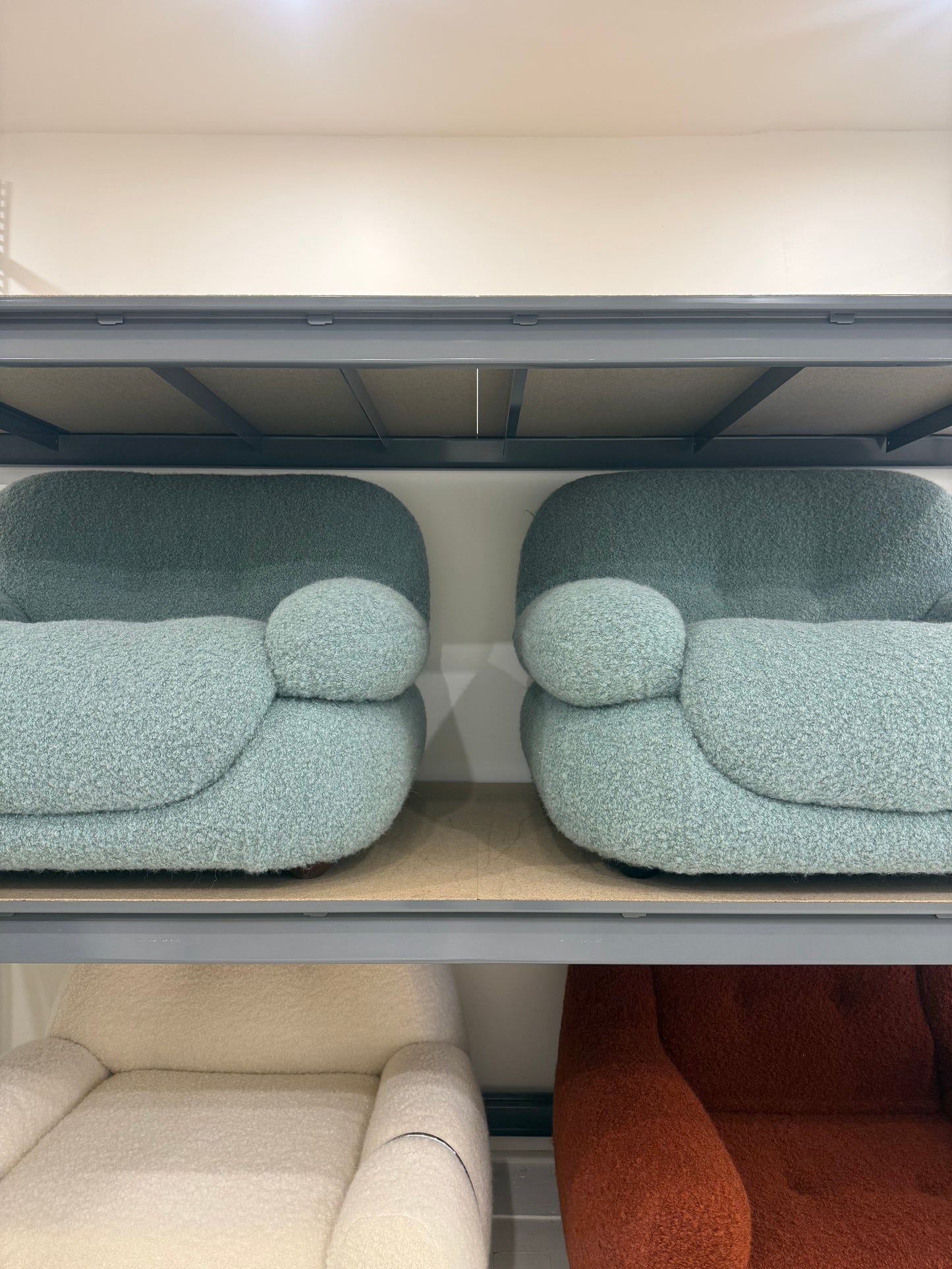 Mobil Girgi Sapporo Armchairs, 1970s [Seafoam]