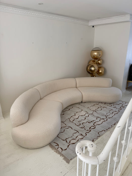 Custom Serpentine Sofa