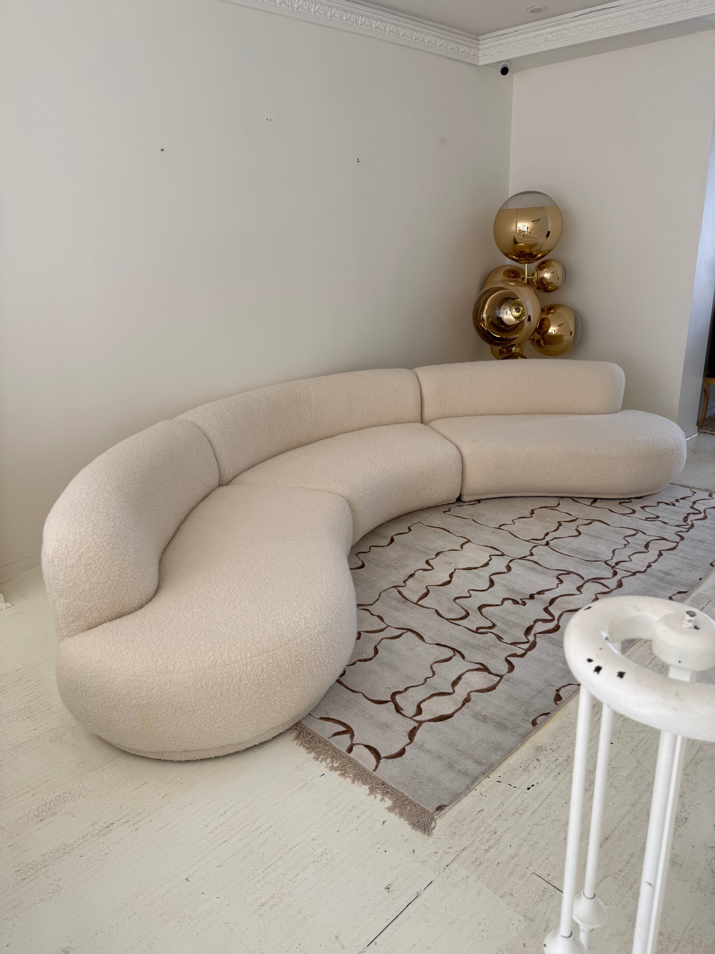 Custom Serpentine Sofa