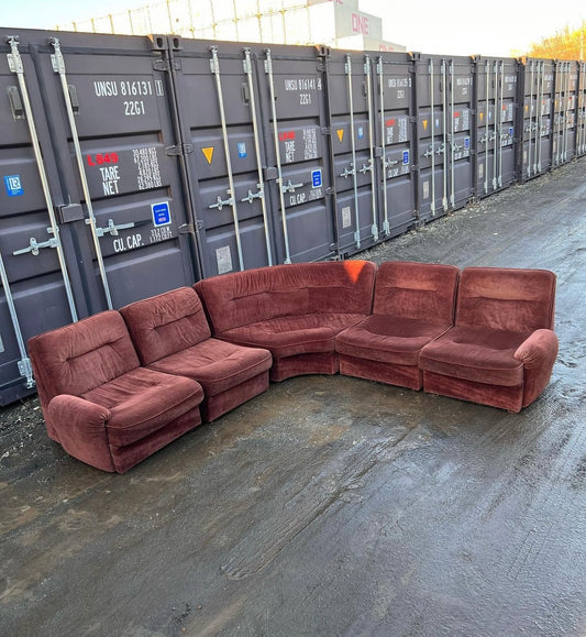 Mid Century Vintage Modular Sectional Suite