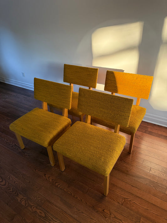 2 x Krug Oak Oversized Dining or Occasional Chairs, 1980