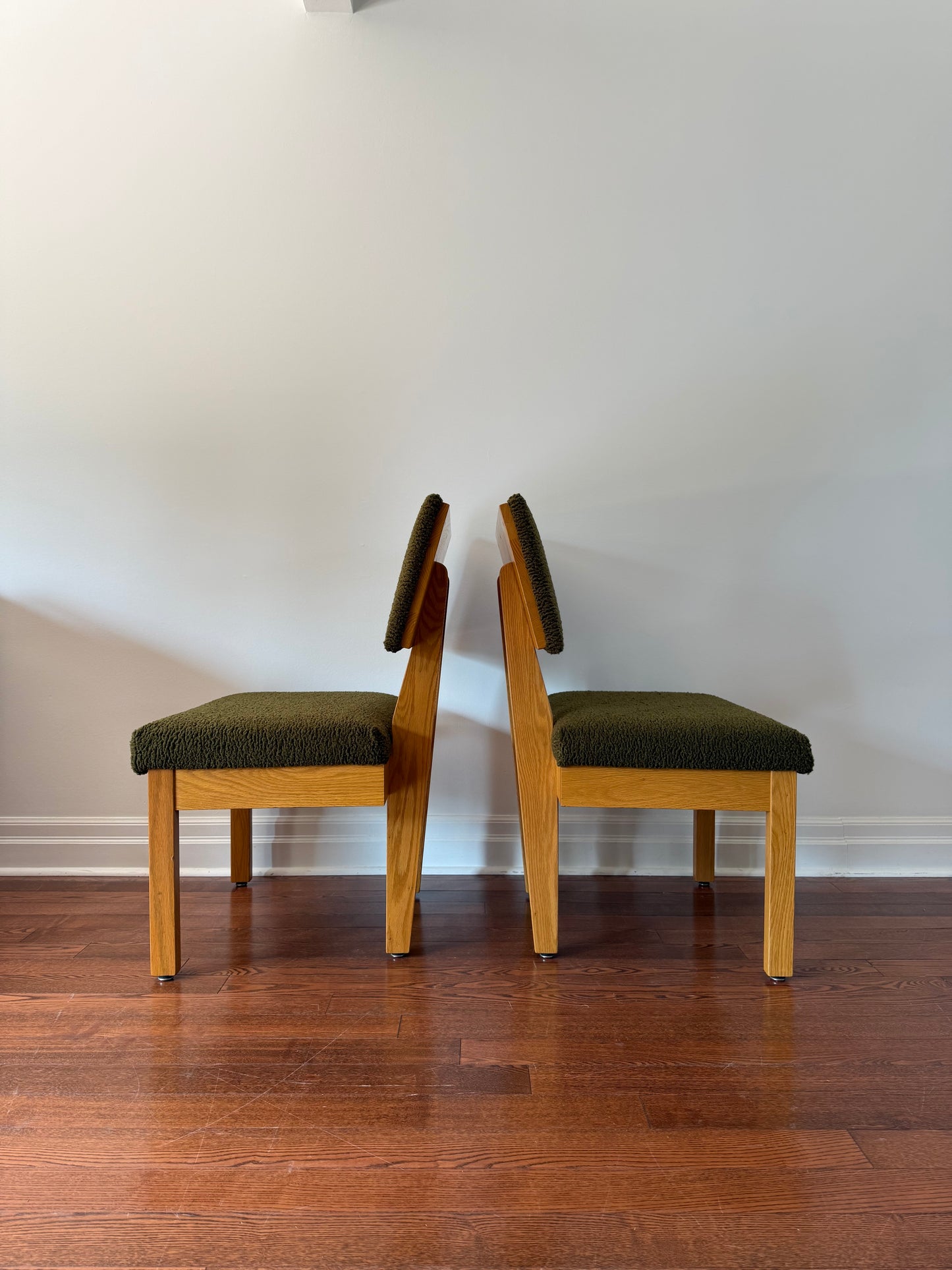 2 x Krug Oak Oversized Dining or Occasional Chairs, 1980
