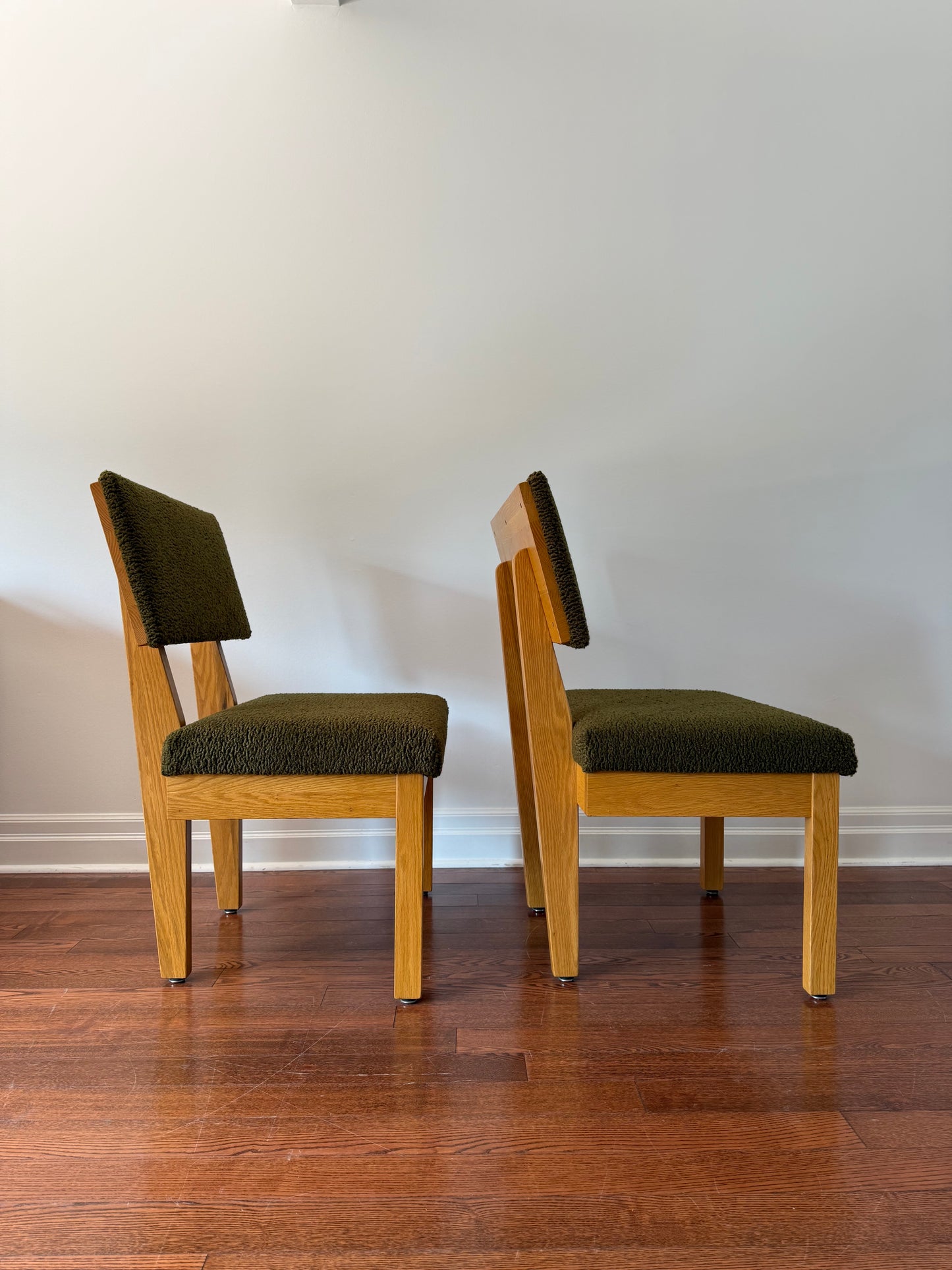 2 x Krug Oak Oversized Dining or Occasional Chairs, 1980